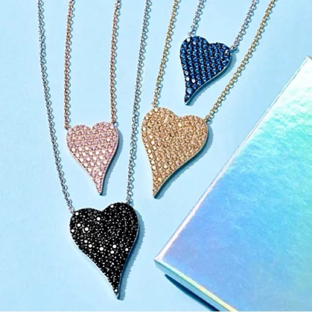 Blue Heart Pendant Necklace - Picture 5 of 5